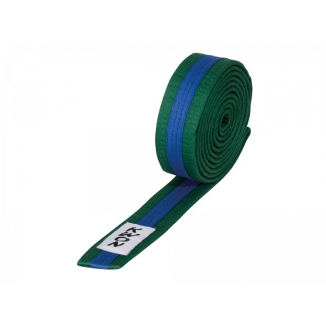 Budo pásek KWON zeleno-modro-zelený