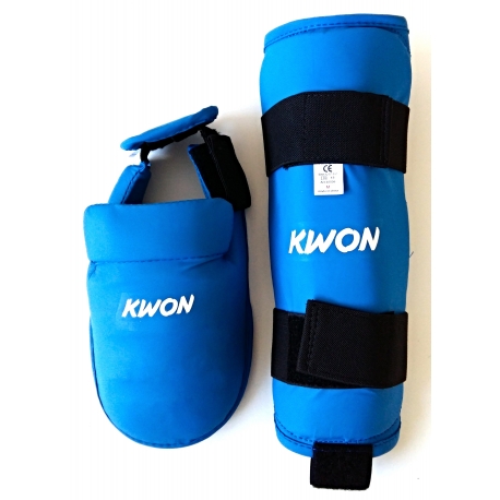 Sada chráničů na karate nárt + holeň KWON modrá