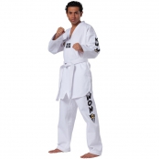 Dobok na taekwondo KWON STARFIGHTER bílá klopa, nápis KWON