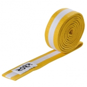 Budo pásek KWON žluto-bílo-žlutý