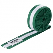 Budo pásek KWON zeleno-bílo-zelený